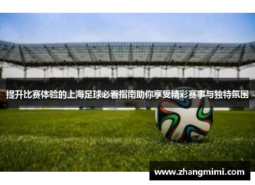 提升比赛体验的上海足球必看指南助你享受精彩赛事与独特氛围